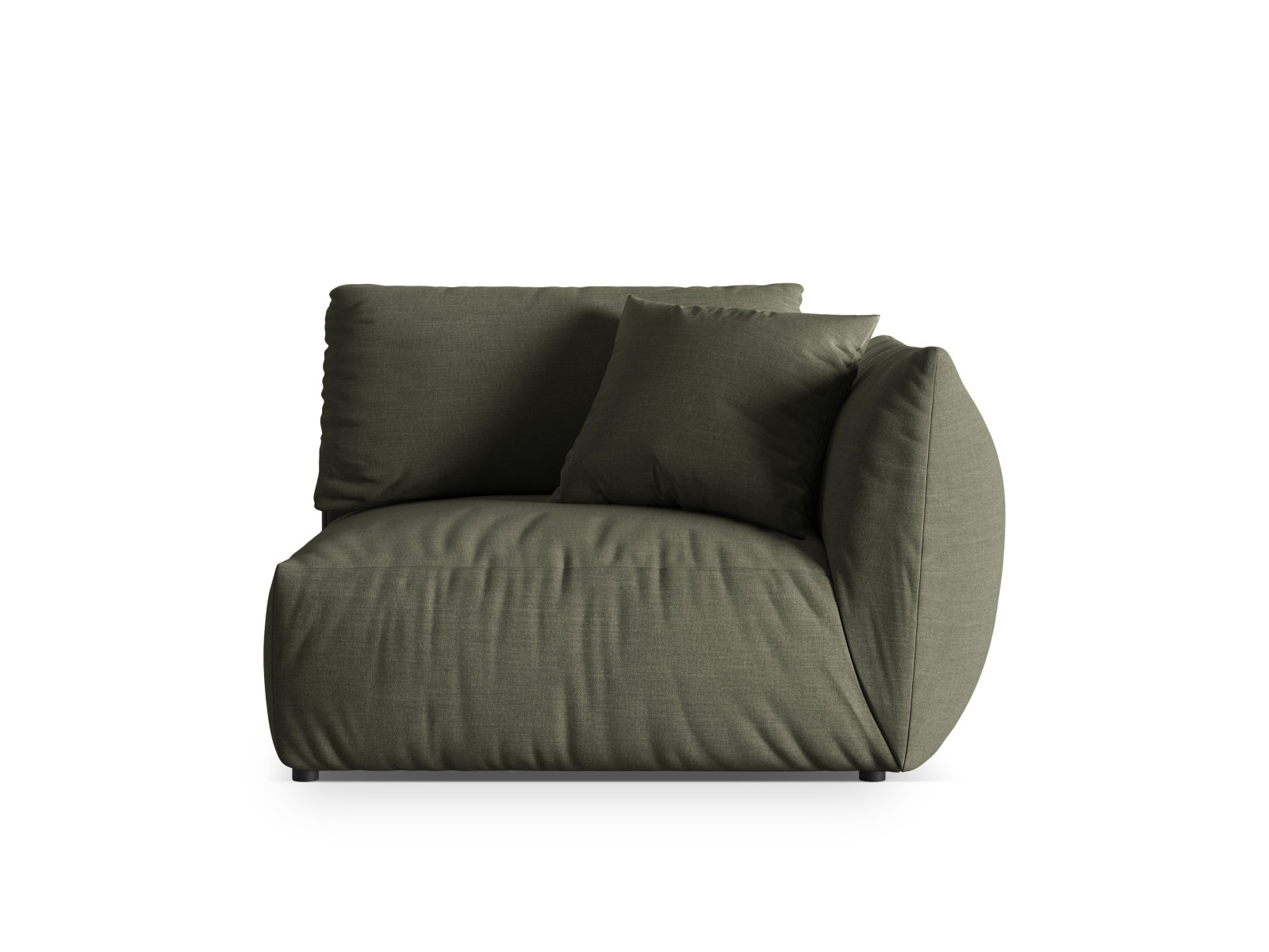 Chris Modul rechts 1 Sitzer in Muted Blue präsentiert im Onlineshop von KAQTU Design AG. Modulares Sofa ist von Micadoni