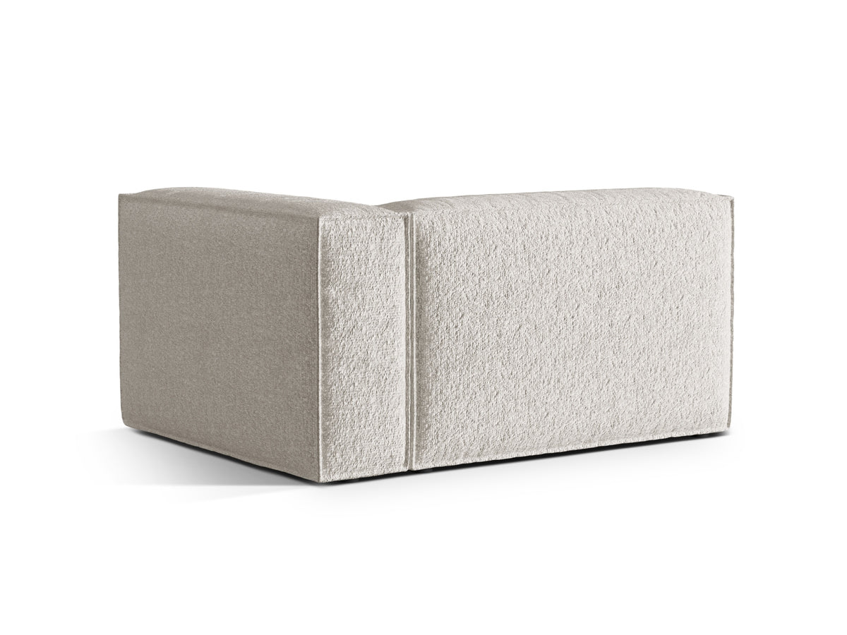 Nuria Boucle rechts Modular Sofa 2 Sitzer in Grey Beige Melange-Monet präsentiert im Onlineshop von KAQTU Design AG. Modulares Sofa ist von Micadoni