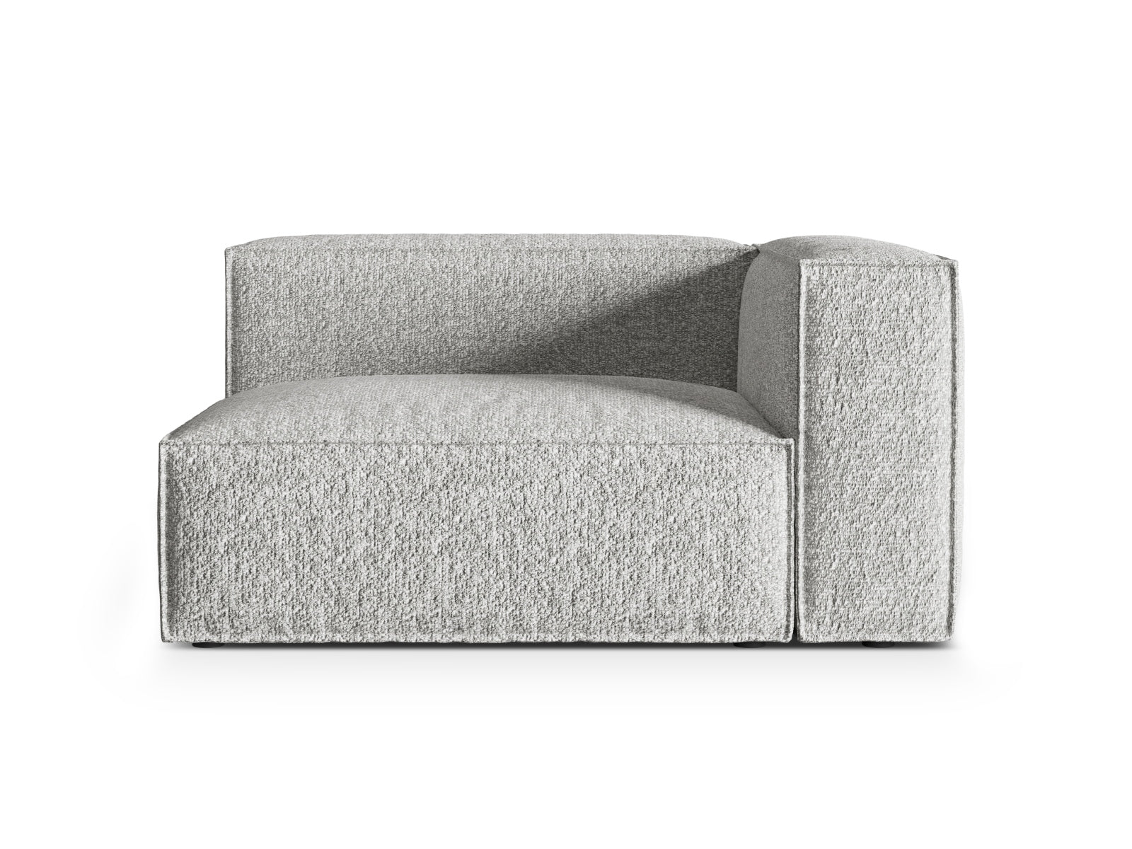 Nuria Boucle rechts Modular Sofa 2 Sitzer in Silver-Monet präsentiert im Onlineshop von KAQTU Design AG. Modulares Sofa ist von Micadoni