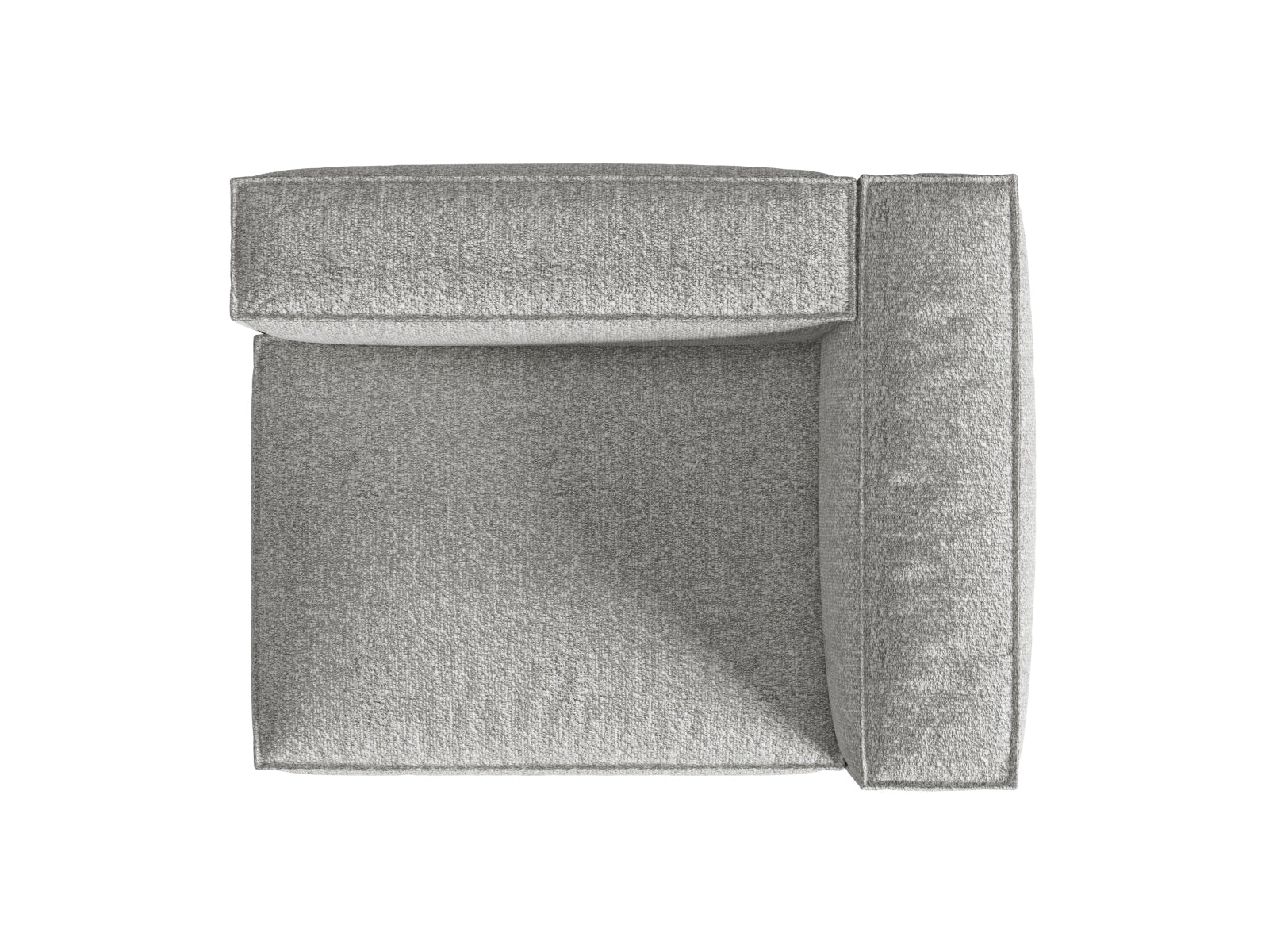 Stylisches Nuria Boucle 2-Sitzer Sofa in Silber-Monet, perfekt für zeitgemäße Inneneinrichtungen, angeboten von Micadoni.