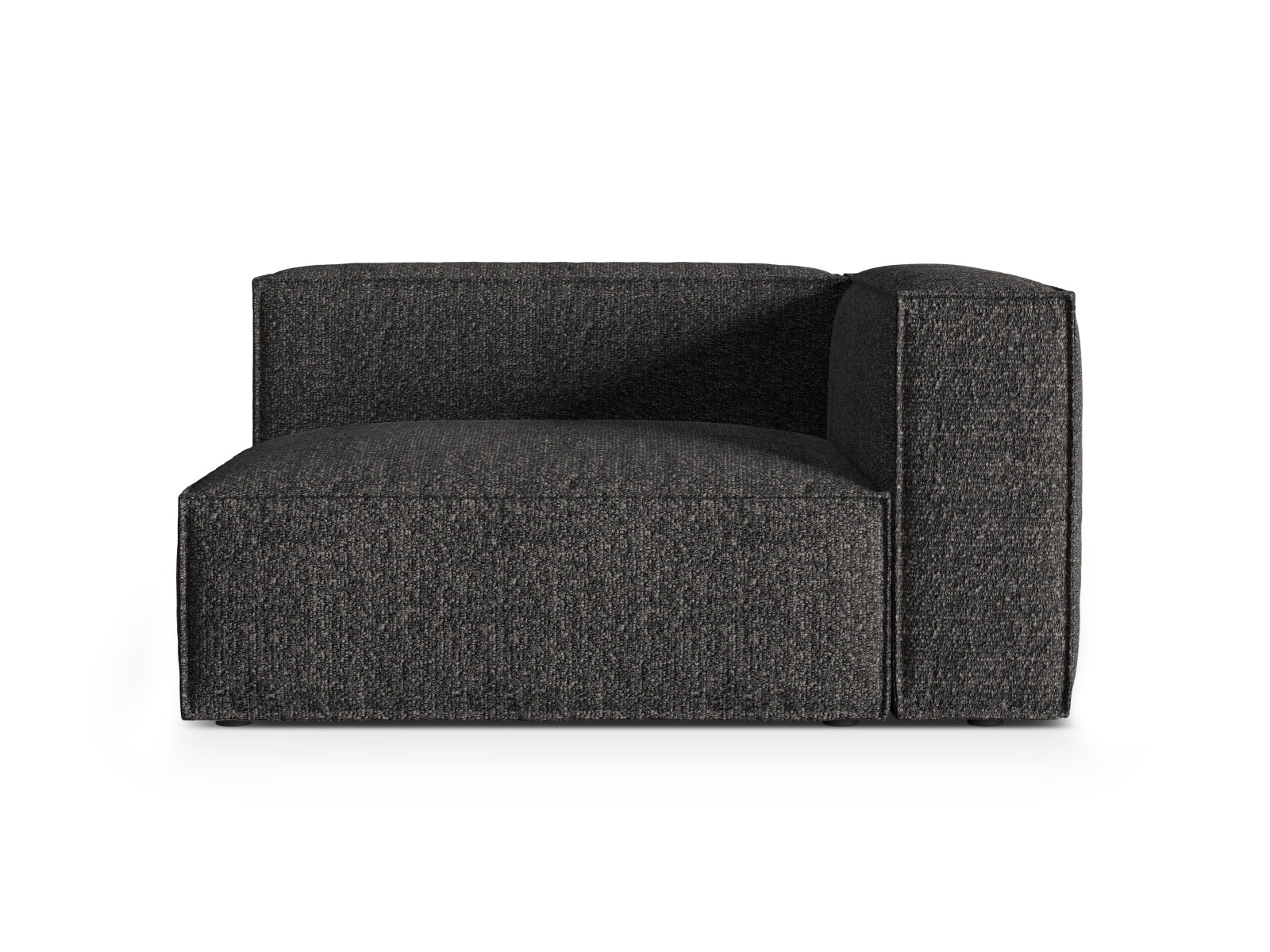 Nuria Boucle rechts Modular Sofa 2 Sitzer in Anthracite präsentiert im Onlineshop von KAQTU Design AG. Modulares Sofa ist von Micadoni