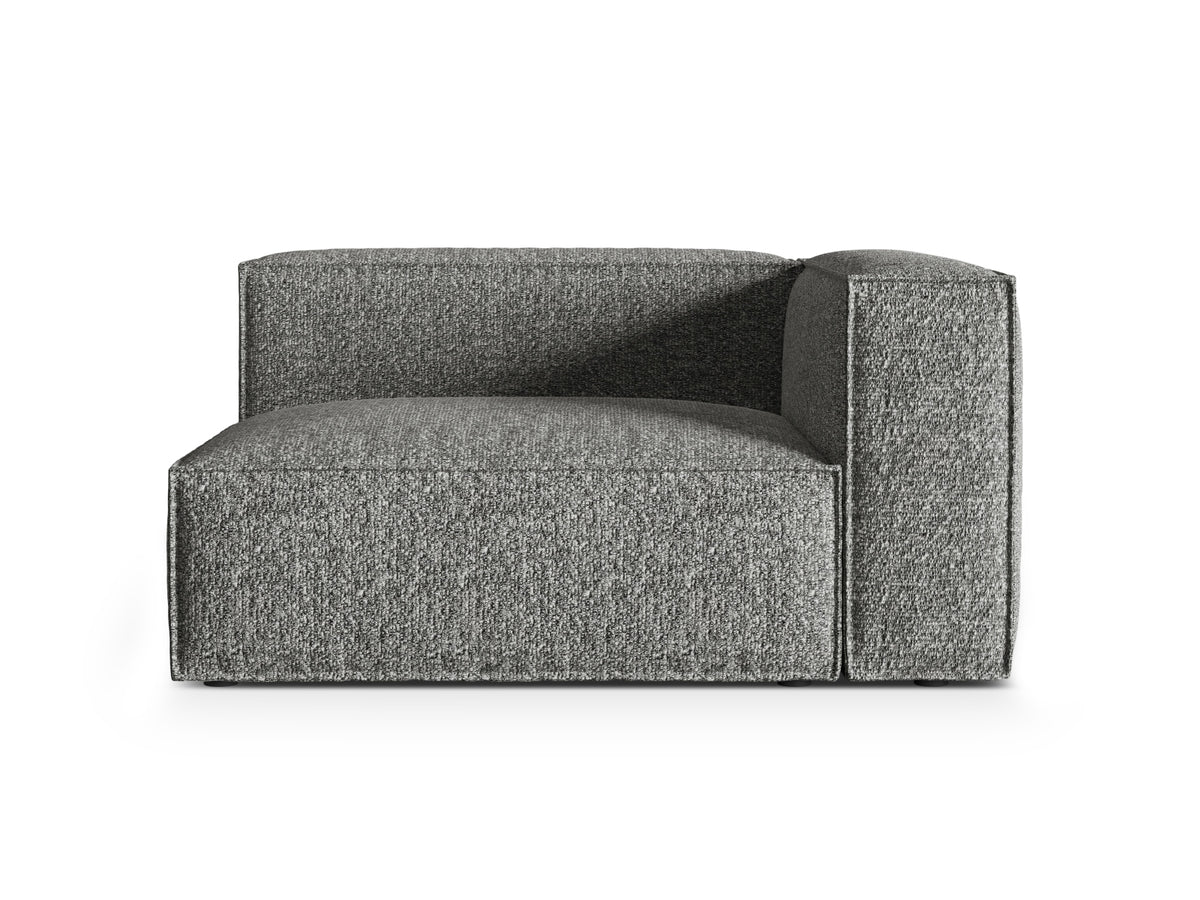 Nuria Boucle rechts Modular Sofa 2 Sitzer in Graphite-Monet präsentiert im Onlineshop von KAQTU Design AG. Modulares Sofa ist von Micadoni