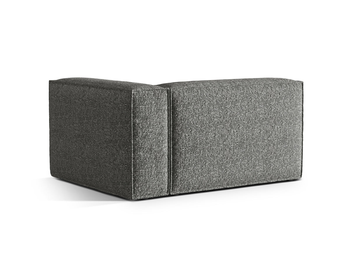 Nuria Boucle rechts Modular Sofa 2 Sitzer in Graphite-Monet präsentiert im Onlineshop von KAQTU Design AG. Modulares Sofa ist von Micadoni