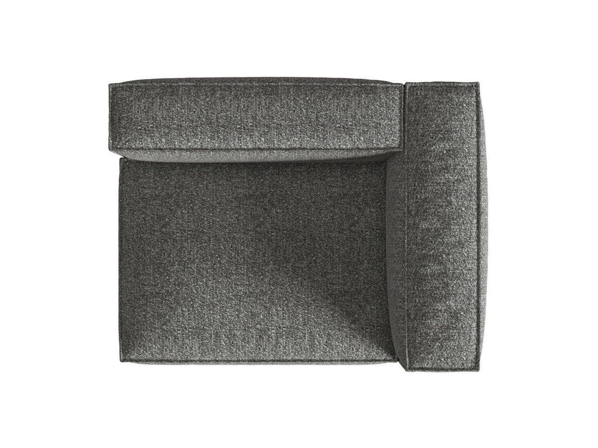 Nuria Boucle rechts Modular Sofa 2 Sitzer in Graphite-Monet präsentiert im Onlineshop von KAQTU Design AG. Modulares Sofa ist von Micadoni
