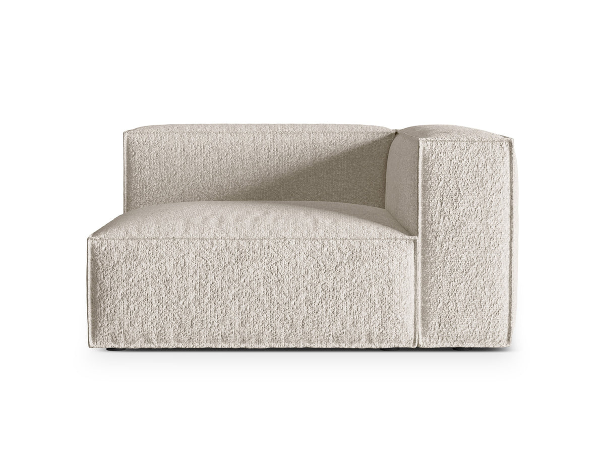 Nuria Boucle rechts Modular Sofa 2 Sitzer in Beige-Monet präsentiert im Onlineshop von KAQTU Design AG. Modulares Sofa ist von Micadoni