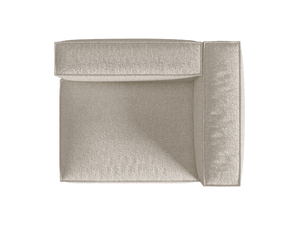 Nuria Boucle rechts Modular Sofa 2 Sitzer in Beige-Monet präsentiert im Onlineshop von KAQTU Design AG. Modulares Sofa ist von Micadoni