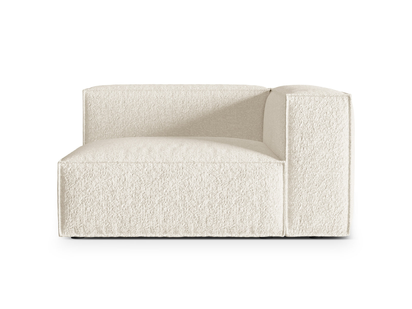 Nuria Boucle rechts Modular Sofa 2 Sitzer in Ivory präsentiert im Onlineshop von KAQTU Design AG. ist von Micadoni