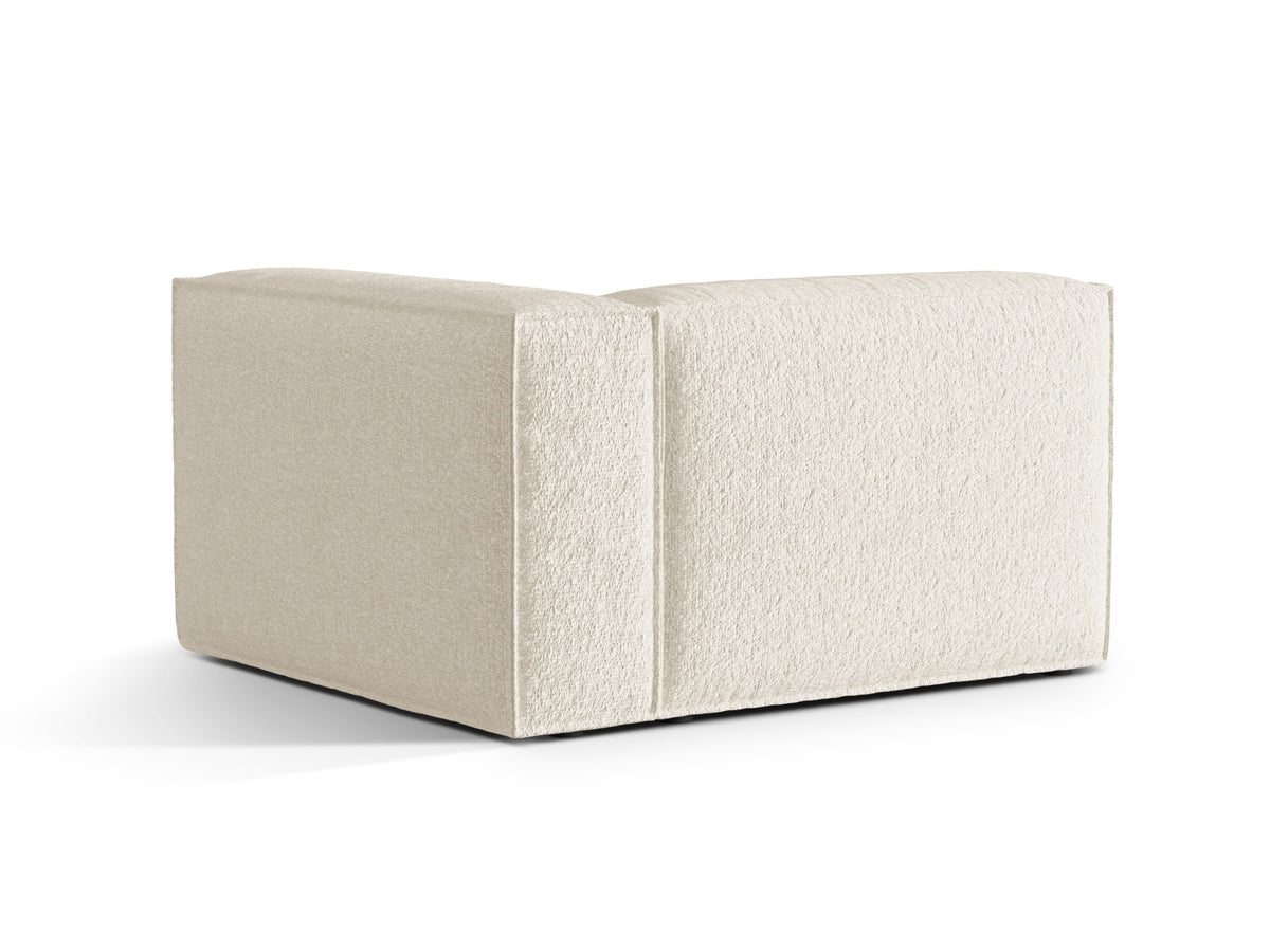Nuria Boucle rechts Modular Sofa 2 Sitzer in Ivory-Monet präsentiert im Onlineshop von KAQTU Design AG. Modulares Sofa ist von Micadoni