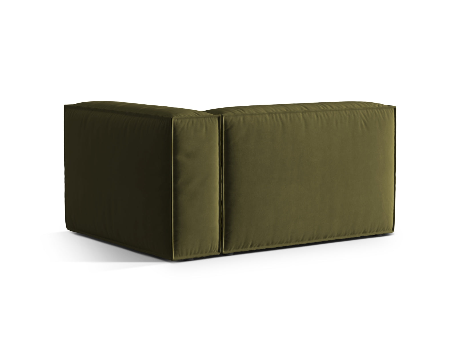 Entdecken Sie das elegante Nuria Velour Modular Sofa rechts 2 Sitzer von Micadoni – ideal für zeitgemässe Wohnräume und höchsten Sitzkomfort.