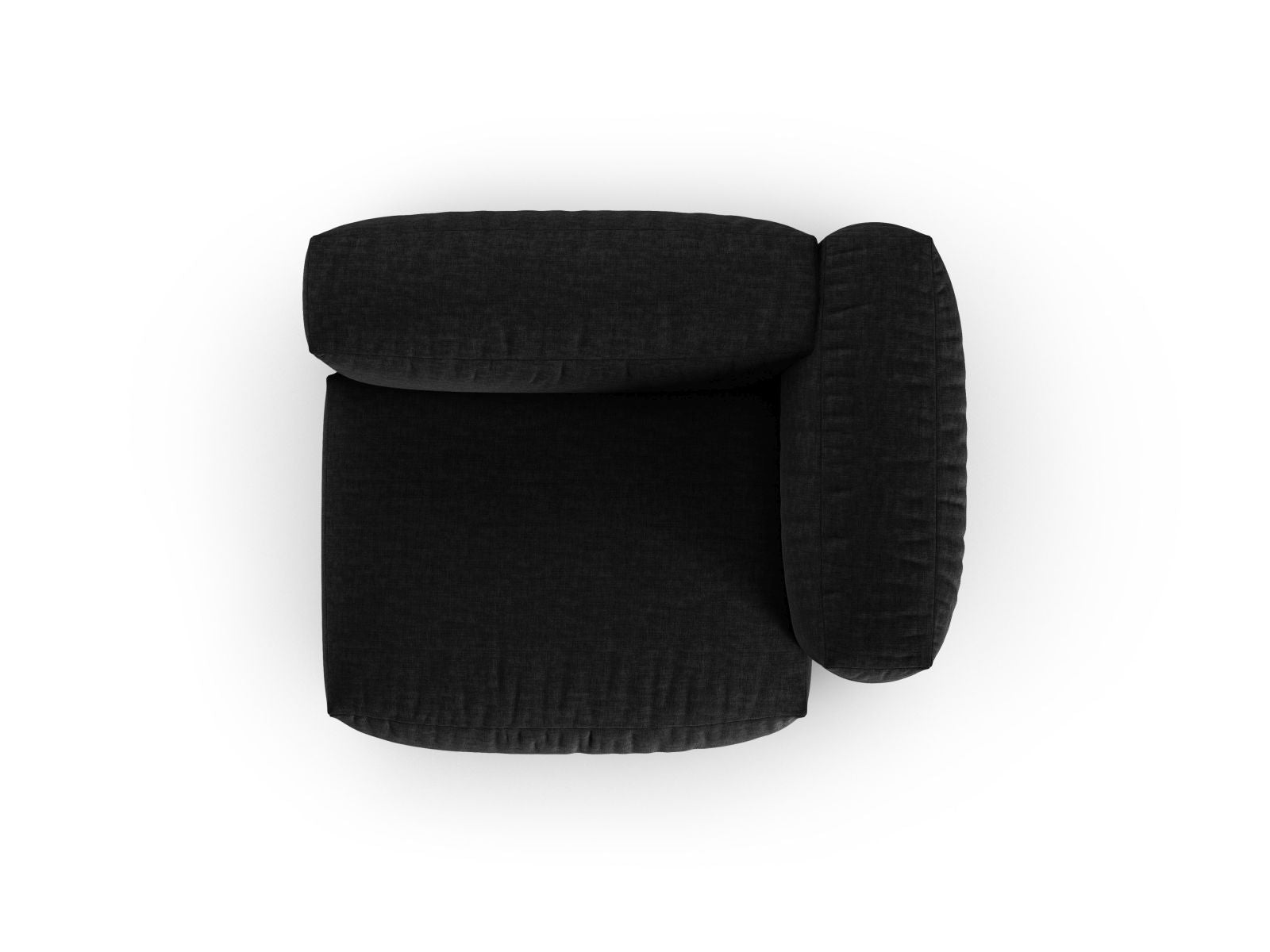 Stylisches 1-Sitzer Sofa Martina Wide XL in Schwarz, perfekt für zeitgemäße Einrichtungen. Vielseitig und anpassbar für jeden Raum.