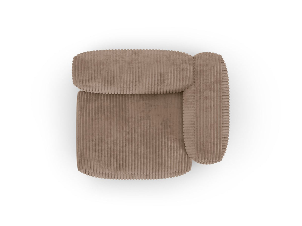 1-Sitzer Sofa Martina Wide XL rechts in Acorn-Tilia präsentiert im Onlineshop von KAQTU Design AG. Modulares Sofa ist von Micadoni