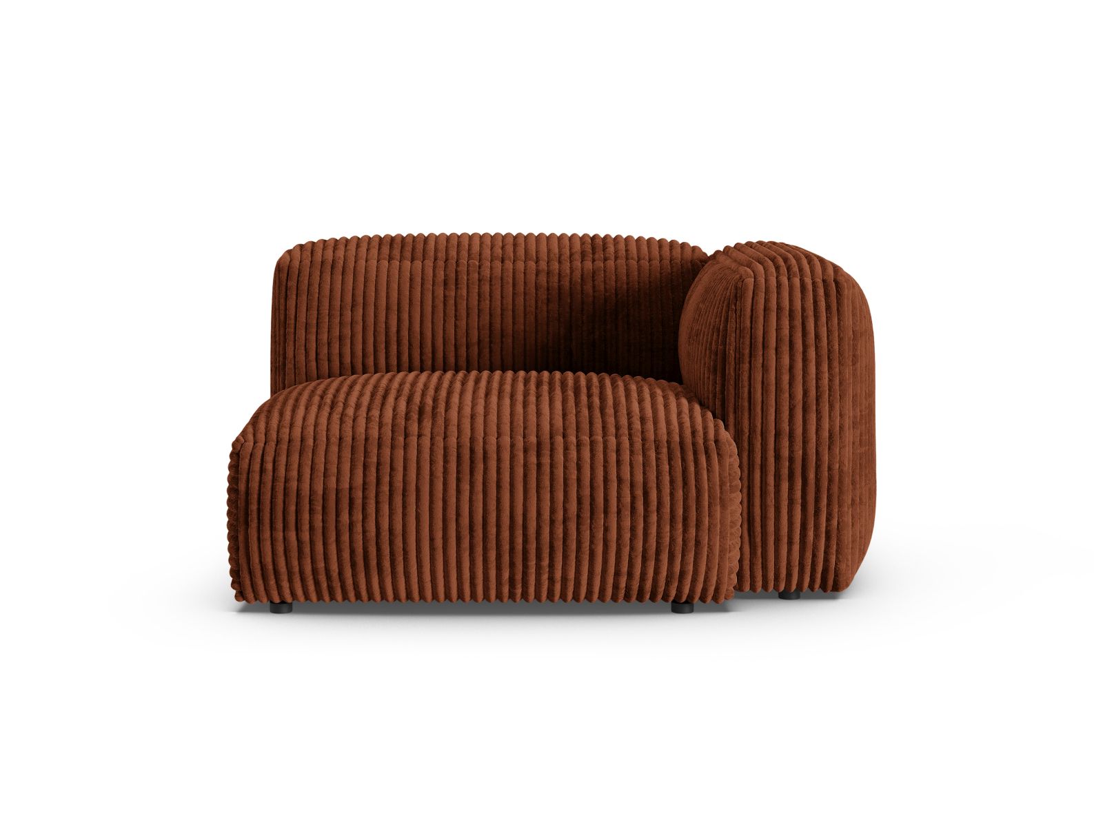 1-Sitzer Sofa Martina Wide XL rechts in Brick-Tilia präsentiert im Onlineshop von KAQTU Design AG. Modulares Sofa ist von Micadoni