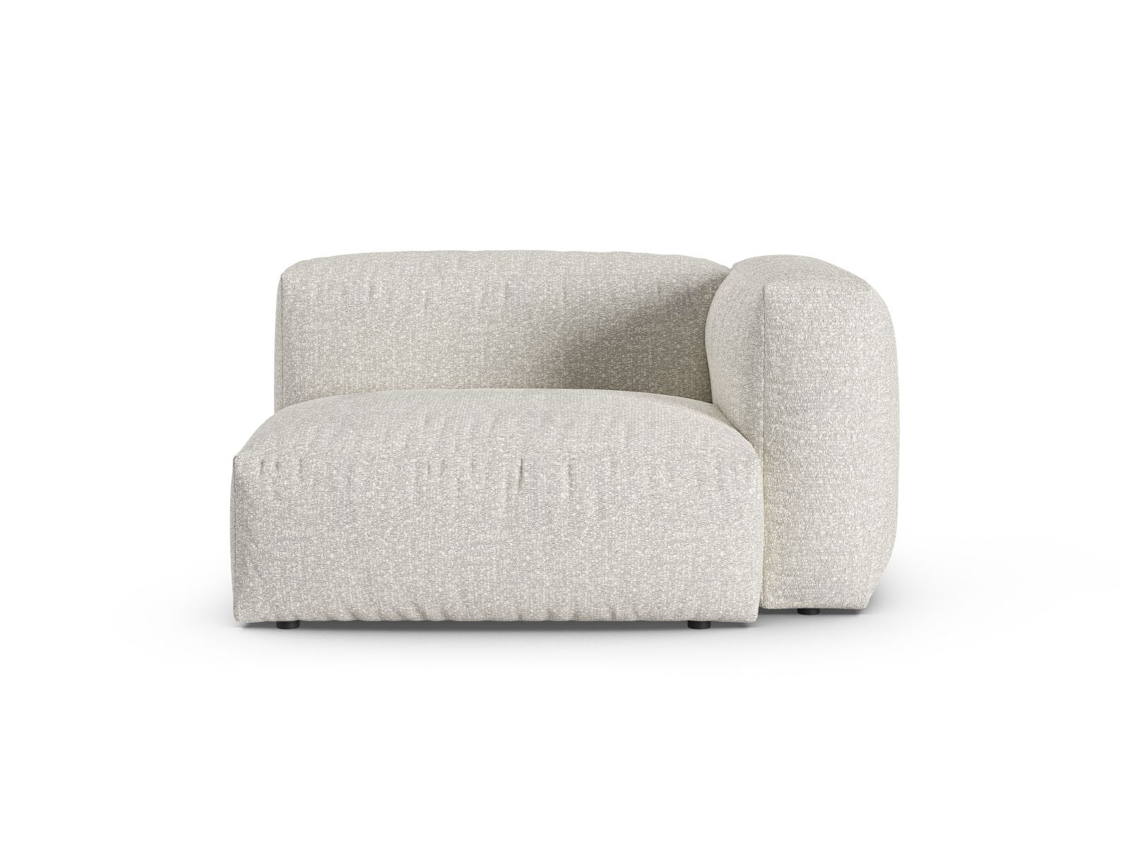 1-Sitzer Sofa Martina Wide XL rechts in Grey Beige Melange-Monet präsentiert im Onlineshop von KAQTU Design AG. Modulares Sofa ist von Micadoni