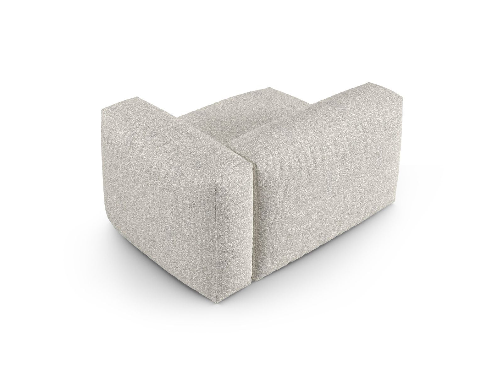 Elegantes 1-Sitzer Sofa Martina Wide XL in Grau-Beige Melange, ideal für moderne Wohnkonzepte und flexible Raumgestaltung.