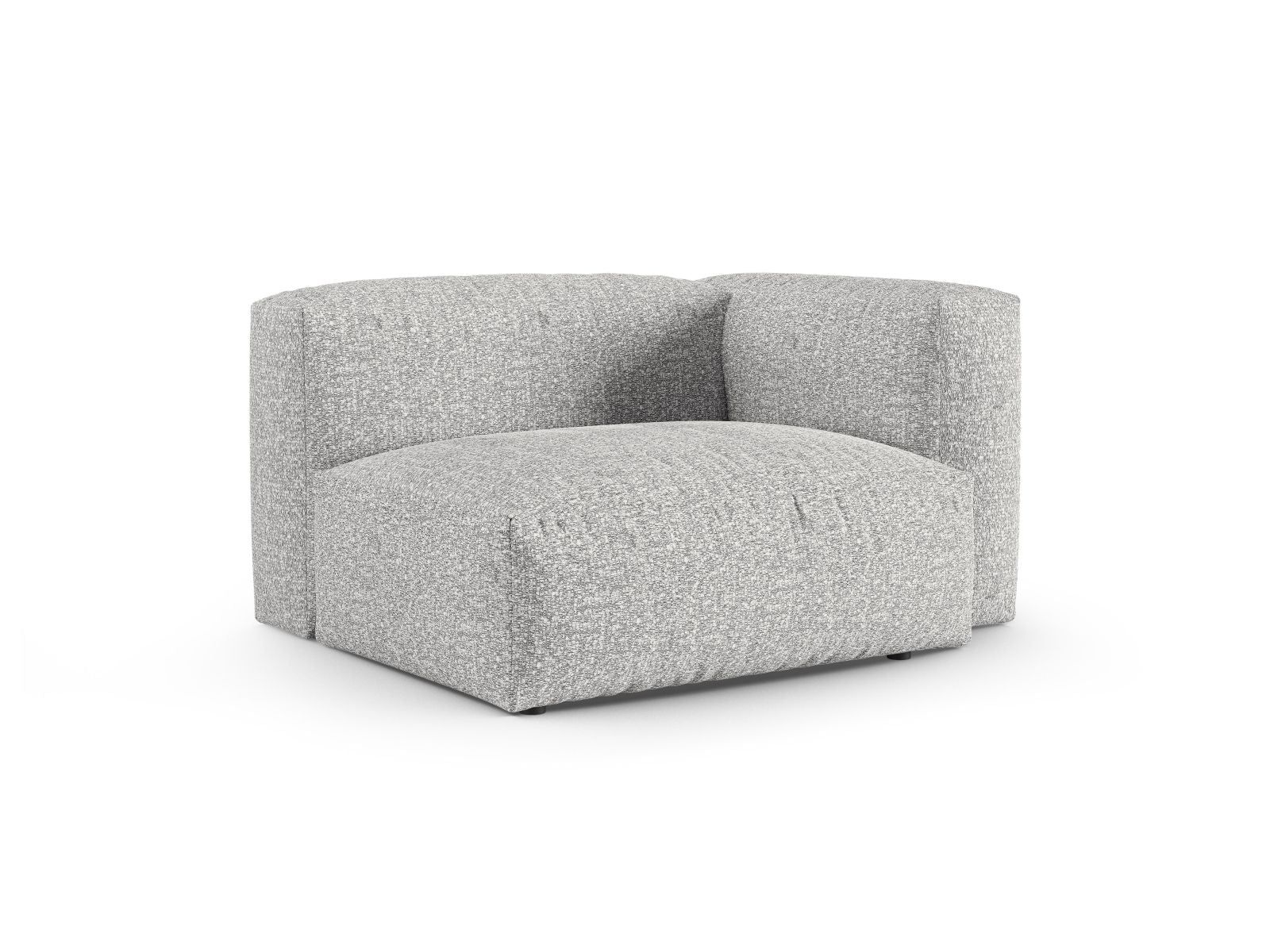 Elegantes 1-Sitzer Sofa Martina Wide XL in Silver-Monet, ideal für moderne Wohnräume. Teil der modularen Sofa-Kollektion von Micadoni.