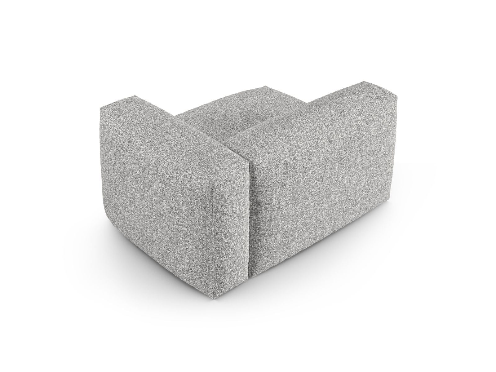 Elegantes 1-Sitzer Sofa Martina Wide XL in Silber, ideal für moderne Wohnräume. Flexibles, modulares Design für individuelle Gestaltung.