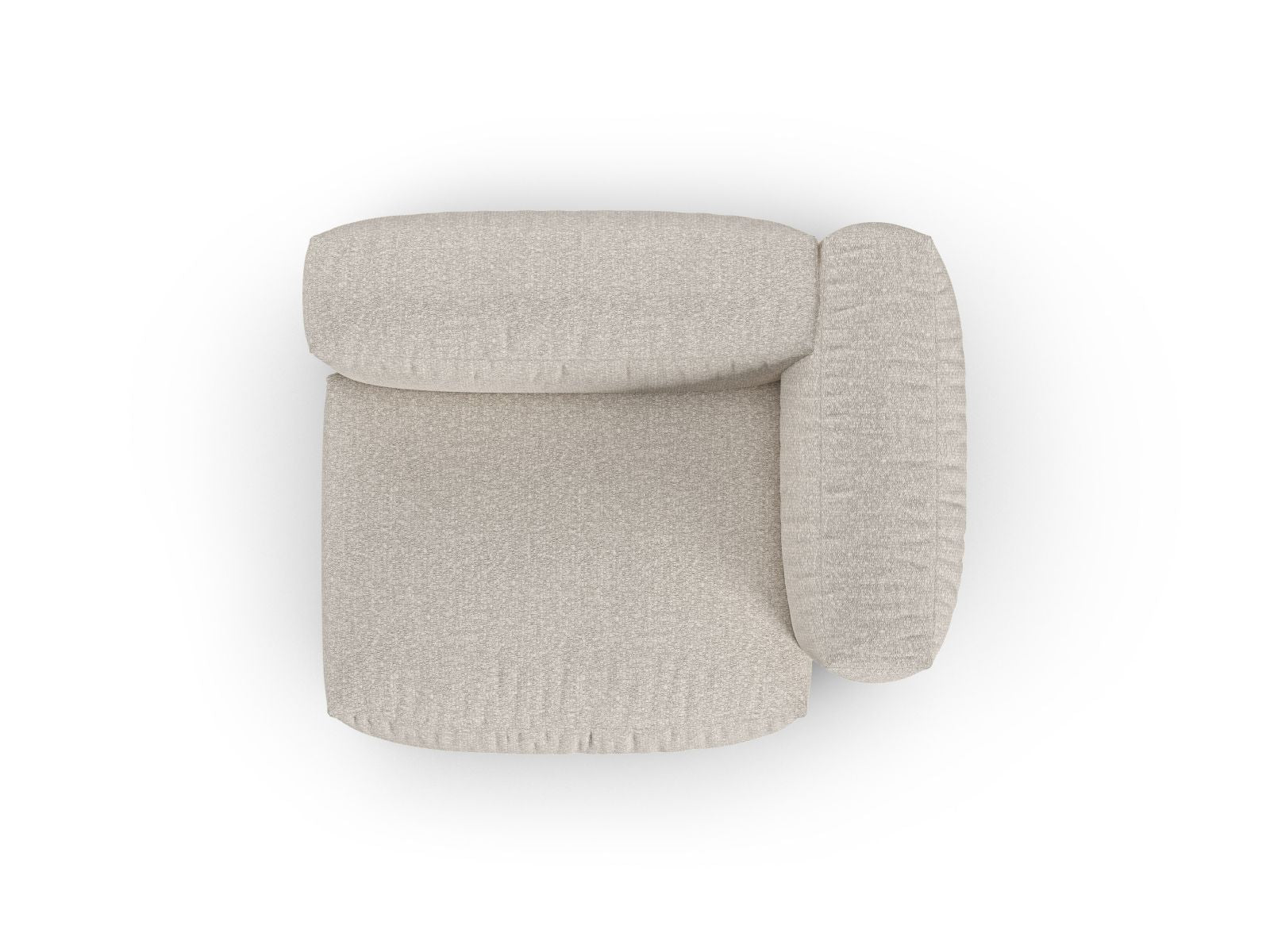 Beige 1-Sitzer Sofa Martina Wide XL rechts, elegantes und vielseitiges Möbelstück von Micadoni, perfekt für stilvolle Wohnkonzepte.