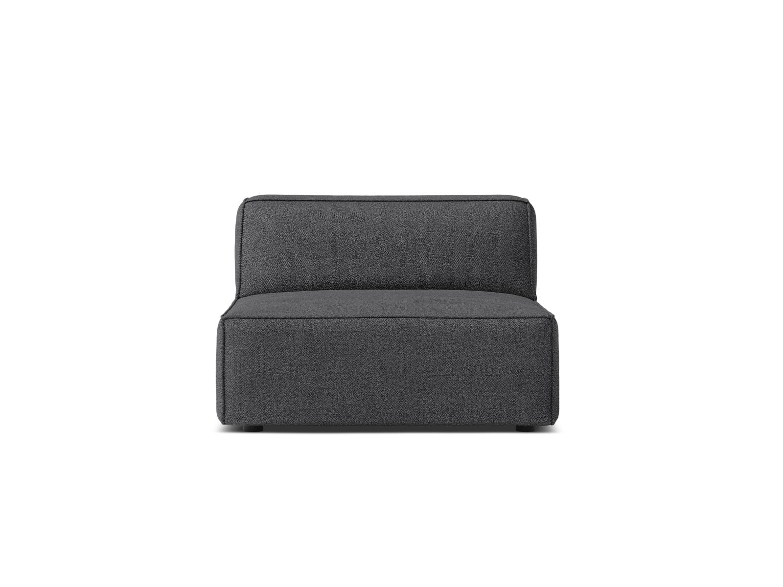 1-Sitzer Modul Armless Jodie in Dark Grey-Baloo präsentiert im Onlineshop von KAQTU Design AG. Modulares Sofa ist von Micadoni