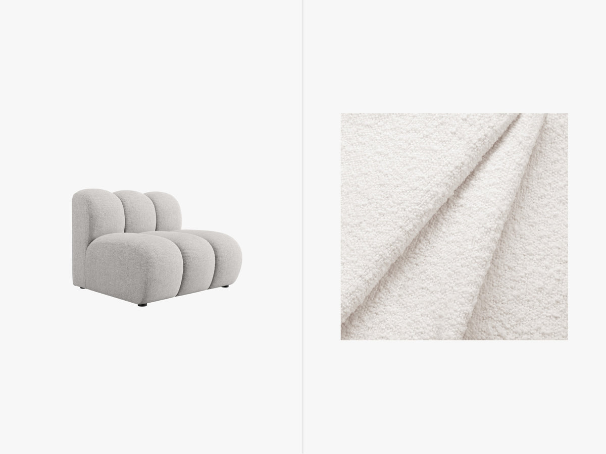 Lupine Modul Armless 1 Sitzer in White-Baloo präsentiert im Onlineshop von KAQTU Design AG. Modulares Sofa ist von Micadoni
