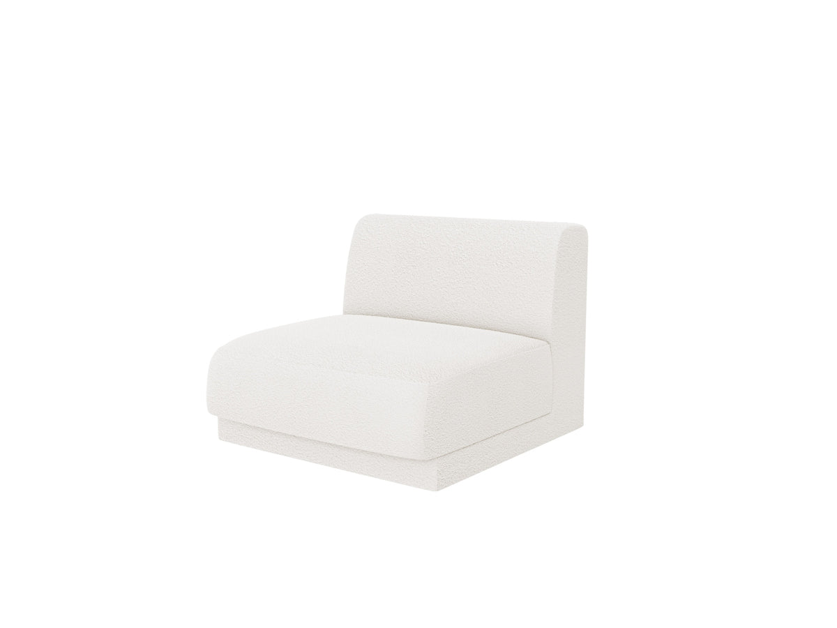 Miley Modul Armless 1 Sitzer in White-Baloo präsentiert im Onlineshop von KAQTU Design AG. Modulares Sofa ist von Micadoni