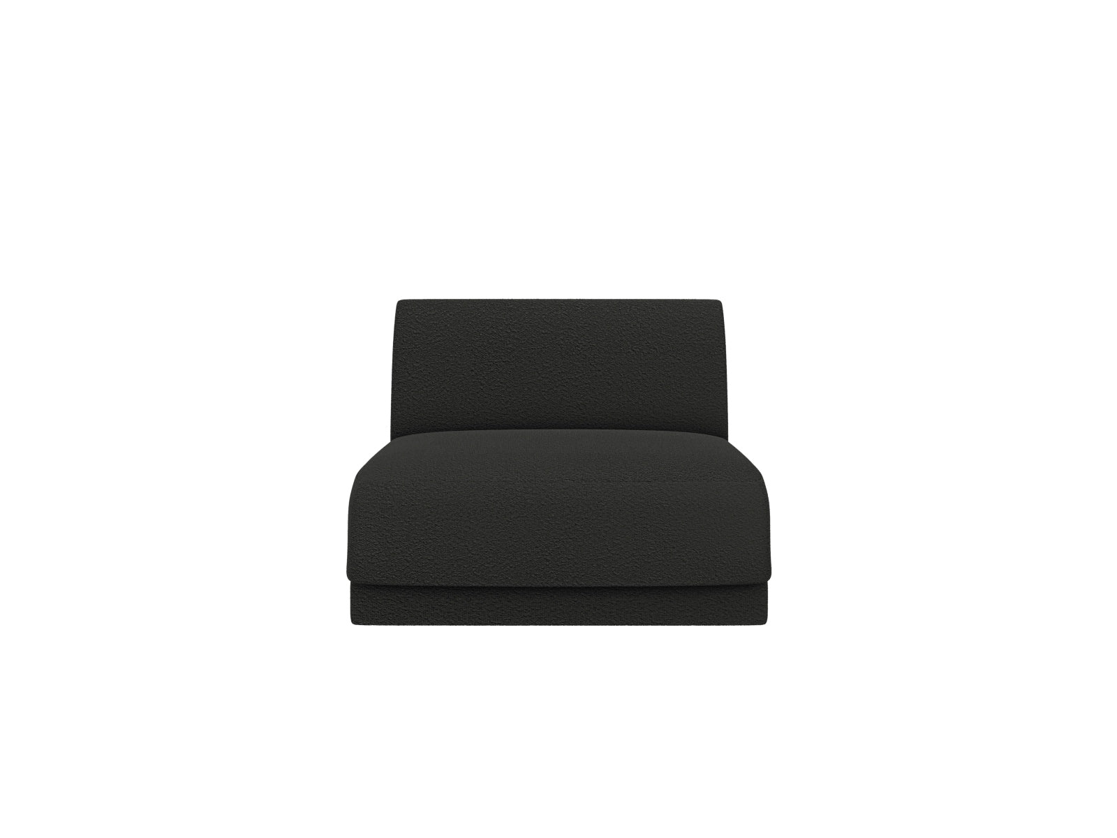 Miley Modul Armless 1 Sitzer in Black-Baloo präsentiert im Onlineshop von KAQTU Design AG. Modulares Sofa ist von Micadoni