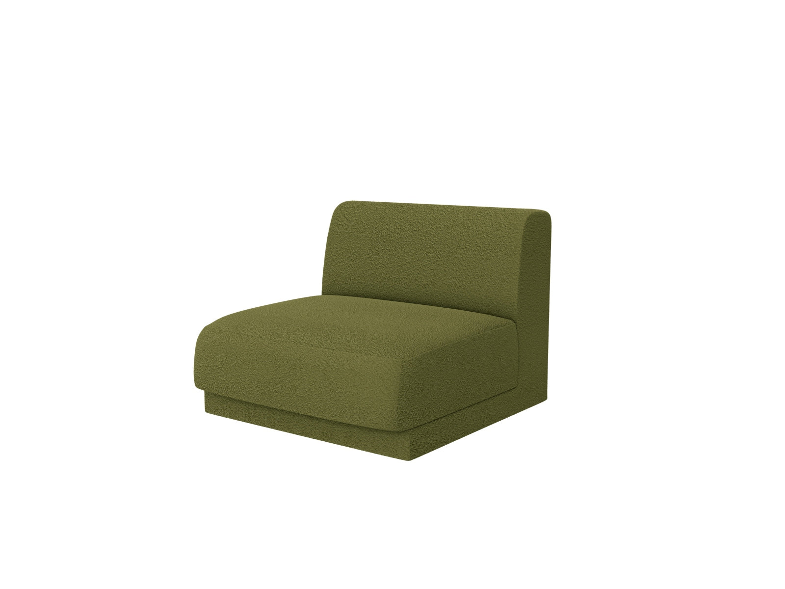 Miley Modul Armless 1 Sitzer in Dark Olive Green präsentiert im Onlineshop von KAQTU Design AG. Modulares Sofa ist von Micadoni