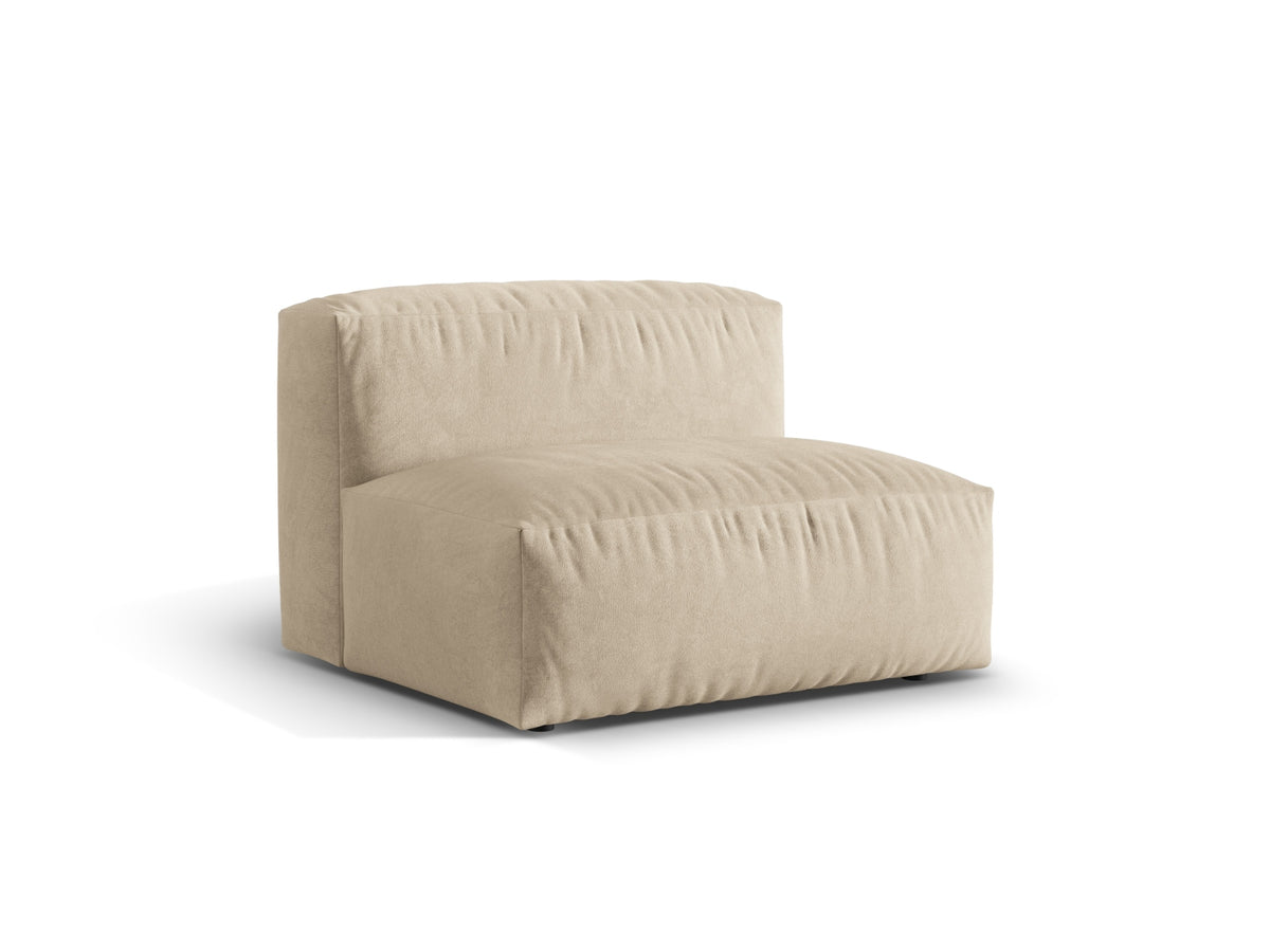 Martina Modul Armless 1 Sitzer in Light Beige-Vogue präsentiert im Onlineshop von KAQTU Design AG. Modulares Sofa ist von Micadoni