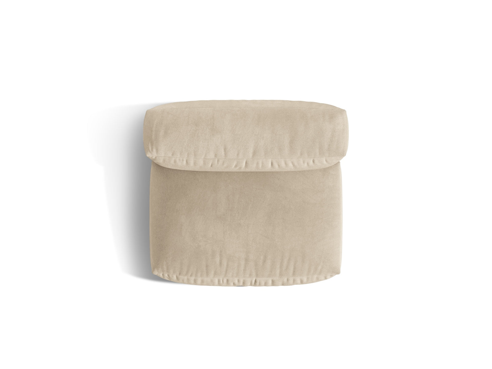 Eleganter Martina Modul Armless 1 Sitzer in zartem Beige, ideal für flexible Raumgestaltungen und modernes Wohndesign.
