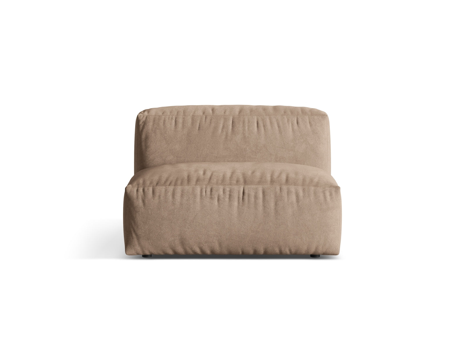 Martina Velour Modul Armless 1 Sitzer in Dark Beige präsentiert im Onlineshop von KAQTU Design AG. Modulares Sofa ist von Micadoni