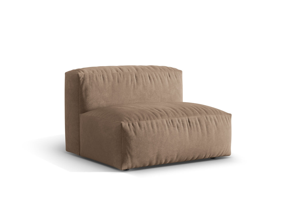 Martina Modul Armless 1 Sitzer in Dark Beige-Vogue präsentiert im Onlineshop von KAQTU Design AG. Modulares Sofa ist von Micadoni