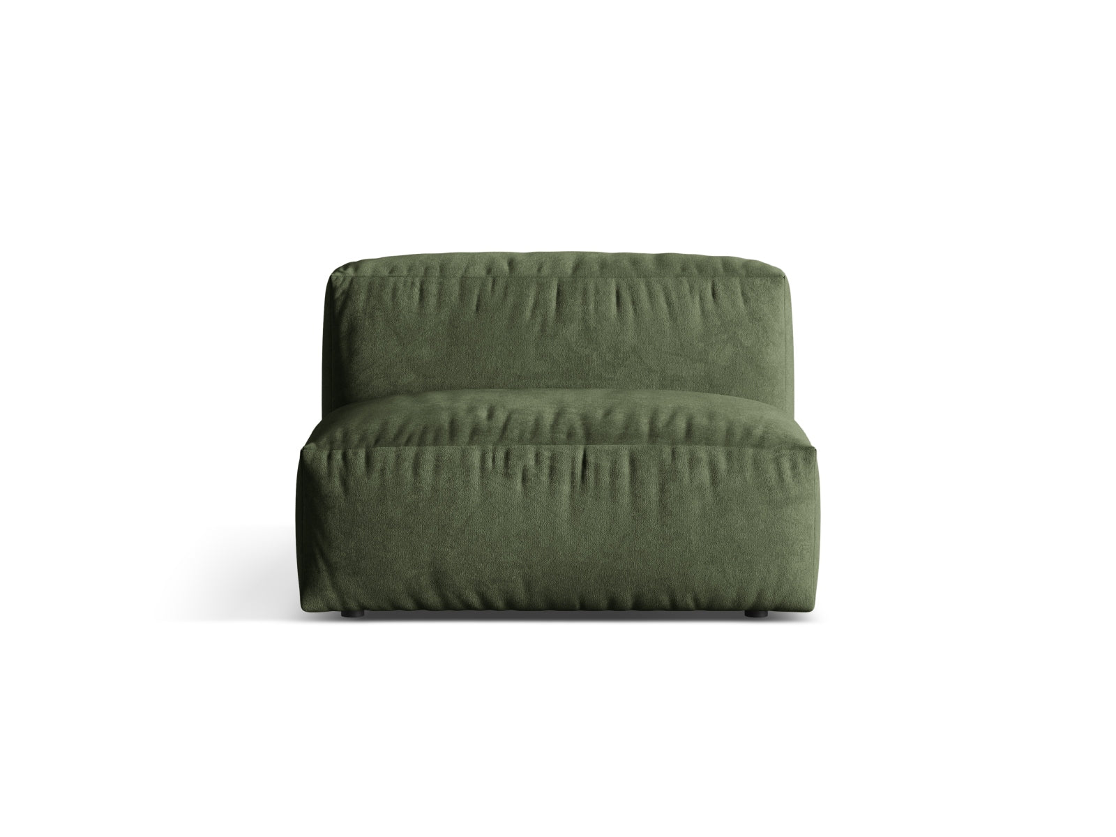 Martina Velour Modul Armless 1 Sitzer in Green präsentiert im Onlineshop von KAQTU Design AG. Modulares Sofa ist von Micadoni