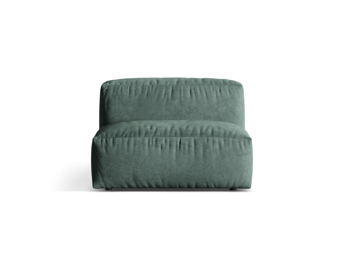 Martina Modul Armless 1 Sitzer in Petrol-Vogue präsentiert im Onlineshop von KAQTU Design AG. Modulares Sofa ist von Micadoni