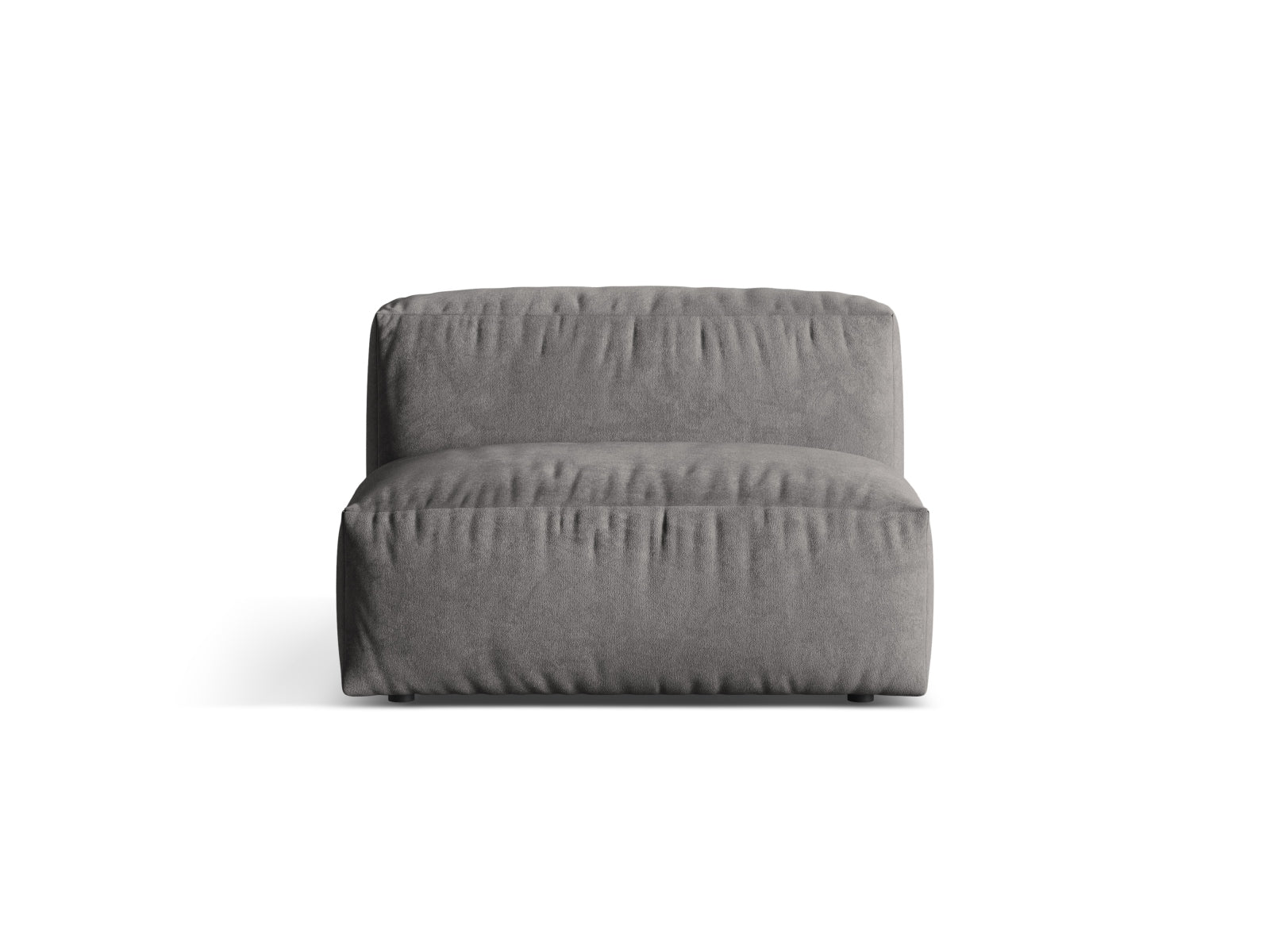 Martina Velour Modul Armless 1 Sitzer in Grey präsentiert im Onlineshop von KAQTU Design AG. Modulares Sofa ist von Micadoni