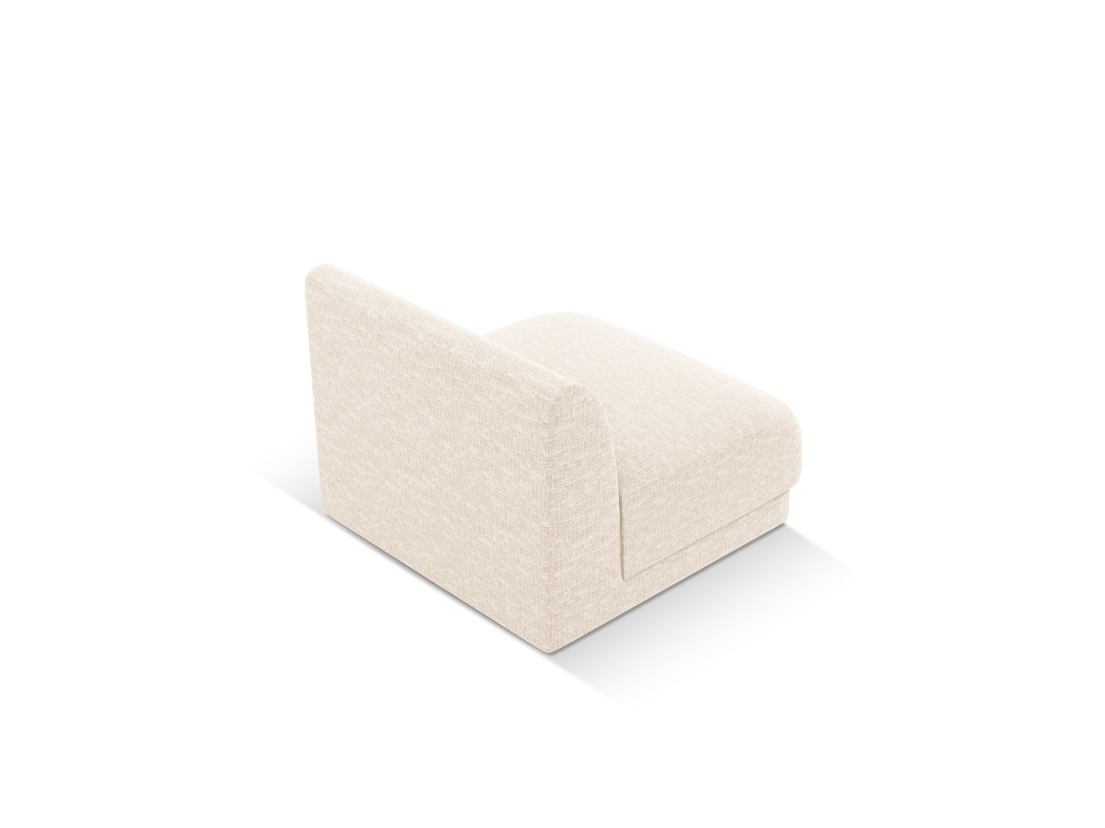 Stylischer, beiger Miley Modul Armless 1 Sitzer, perfekt für flexible Raumgestaltungen und modernes Wohnen. Teil der Micadoni Kollektion.
