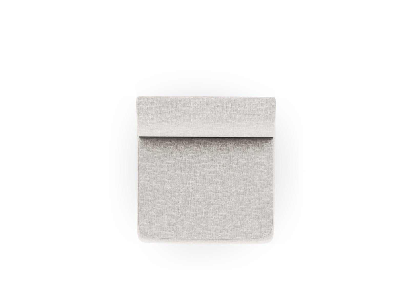 Eleganter, grauer Armless 1 Sitzer aus der Miley-Serie von Micadoni, ideal für moderne Wohnräume und kreative Raumgestaltungen.