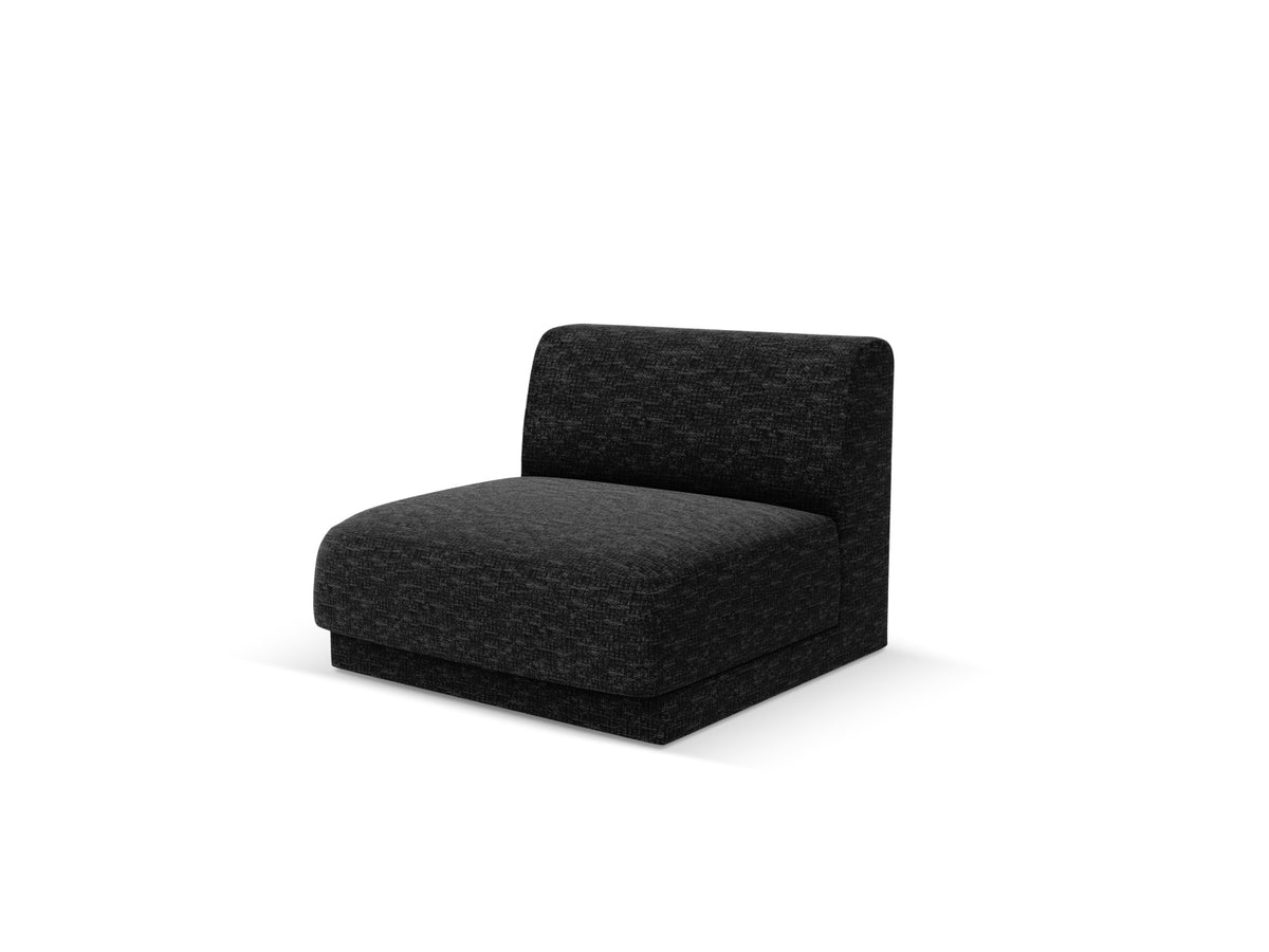 Miley Modul Armless 1 Sitzer in Black-Haga präsentiert im Onlineshop von KAQTU Design AG. Modulares Sofa ist von Micadoni