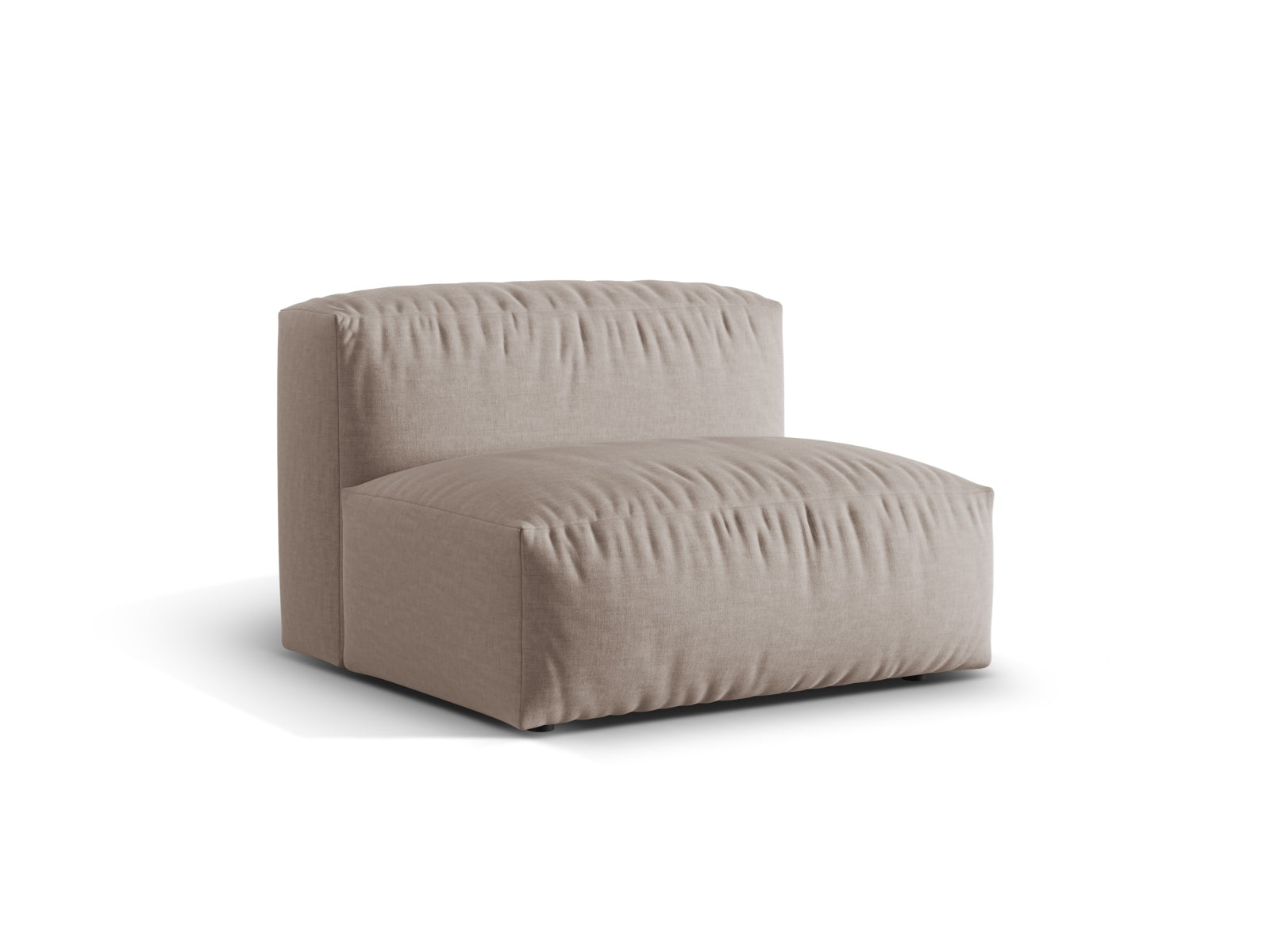 Eleganter Martina Modul Armless 1 Sitzer in Dunkelbeige, ideal für stilvolle Wohnräume. Teil der flexiblen Sofa-Kollektion von Micadoni.