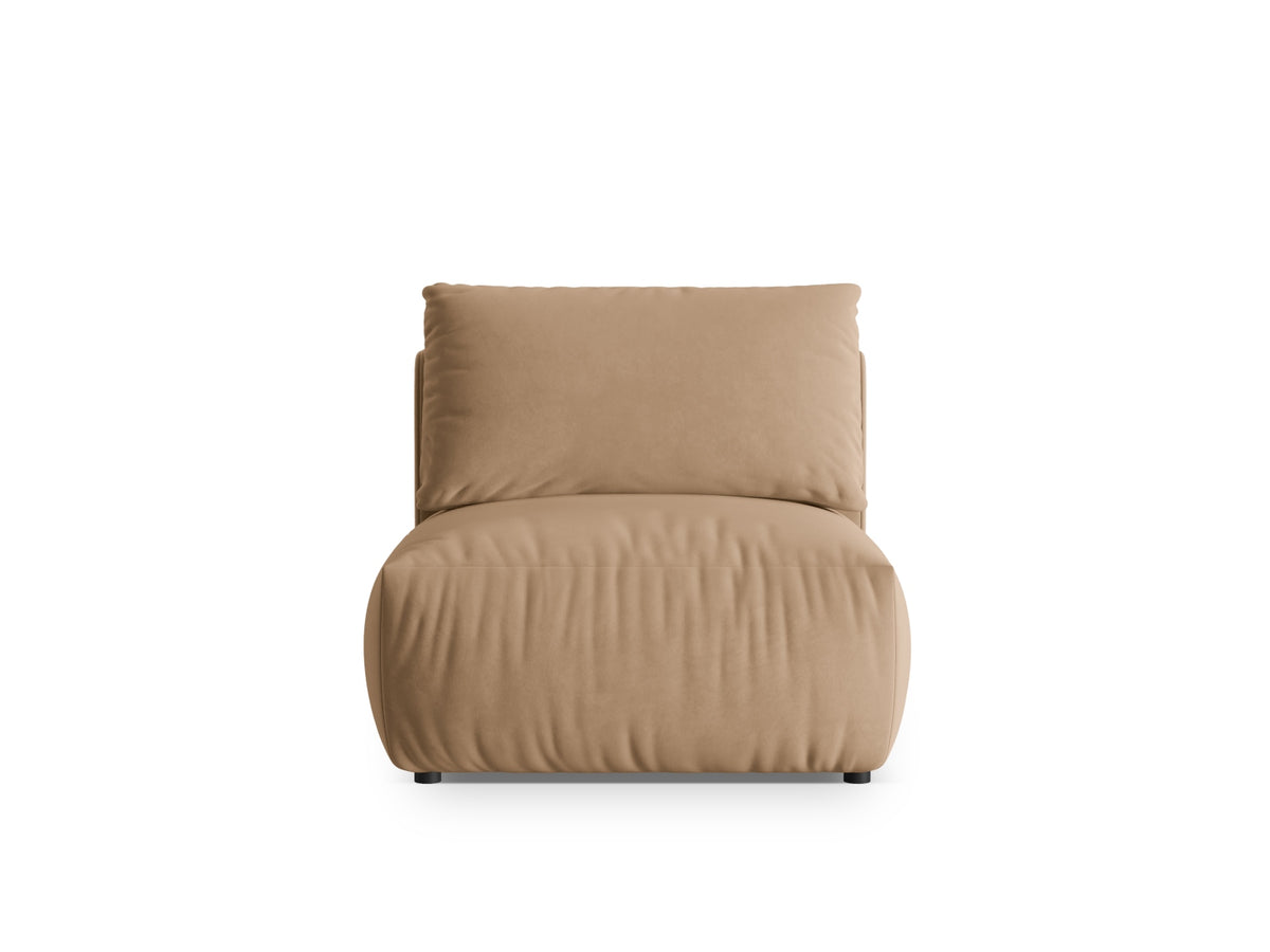 Chris Velour Modul Armless 1 Sitzer in Sand-Casino präsentiert im Onlineshop von KAQTU Design AG. Modulares Sofa ist von Micadoni