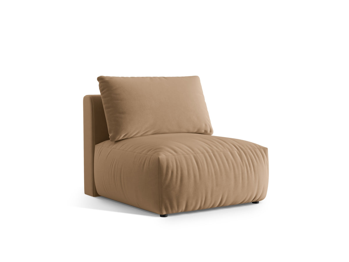 Chris Velour Modul Armless 1 Sitzer in Sand-Casino präsentiert im Onlineshop von KAQTU Design AG. Modulares Sofa ist von Micadoni