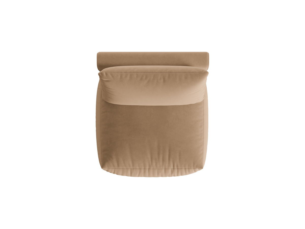 Chris Velour Modul Armless 1 Sitzer in Sand-Casino präsentiert im Onlineshop von KAQTU Design AG. Modulares Sofa ist von Micadoni