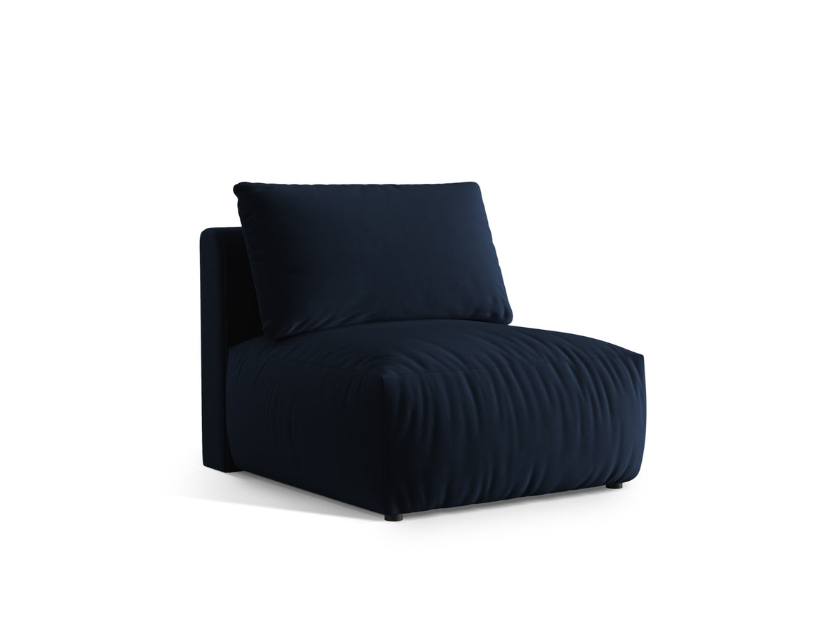 Chris Velour Modul Armless 1 Sitzer in Royal Blue-Casino präsentiert im Onlineshop von KAQTU Design AG. Modulares Sofa ist von Micadoni