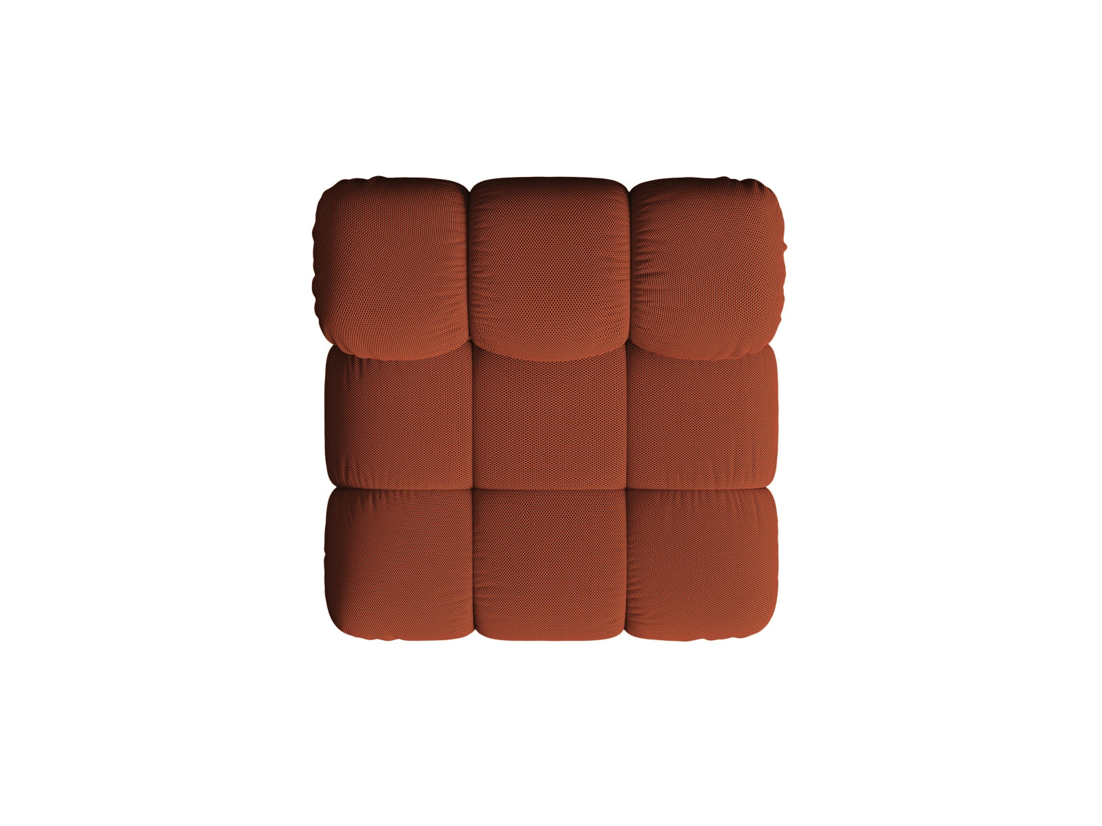 Stylischer Bellis Modul Armless 1 Sitzer in Brick-Sonic, perfekt für kreative Sofa-Arrangements und modernes Wohndesign.