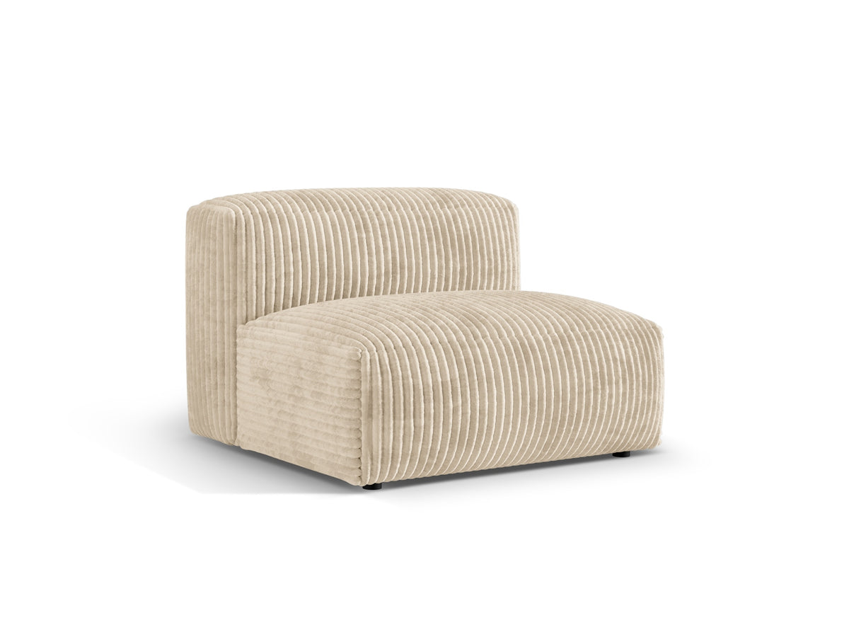 Martina Modul Armless 1 Sitzer in Light Beige-Tilia präsentiert im Onlineshop von KAQTU Design AG. Modulares Sofa ist von Micadoni