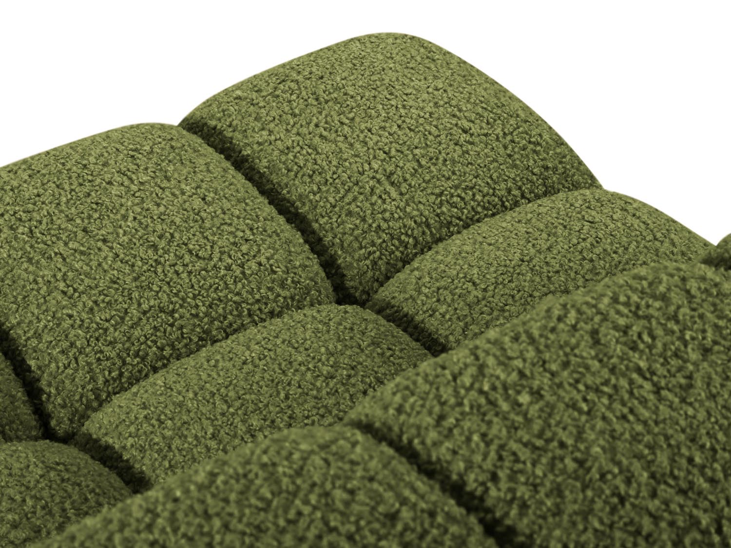 Eleganter Bellis Modul Armless 1 Sitzer in frischem Grün, ideal für moderne Wohnkonzepte und flexible Sitzarrangements.