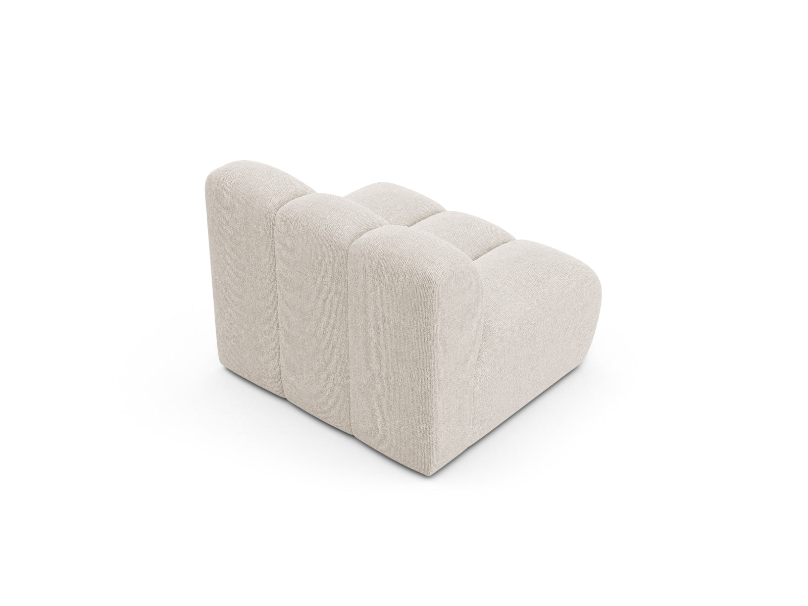 Stylischer Lupine Modul Armless 1 Sitzer in zartem Beige, perfekt für kreative Sofa-Arrangements in einem zeitgemäßen Ambiente.
