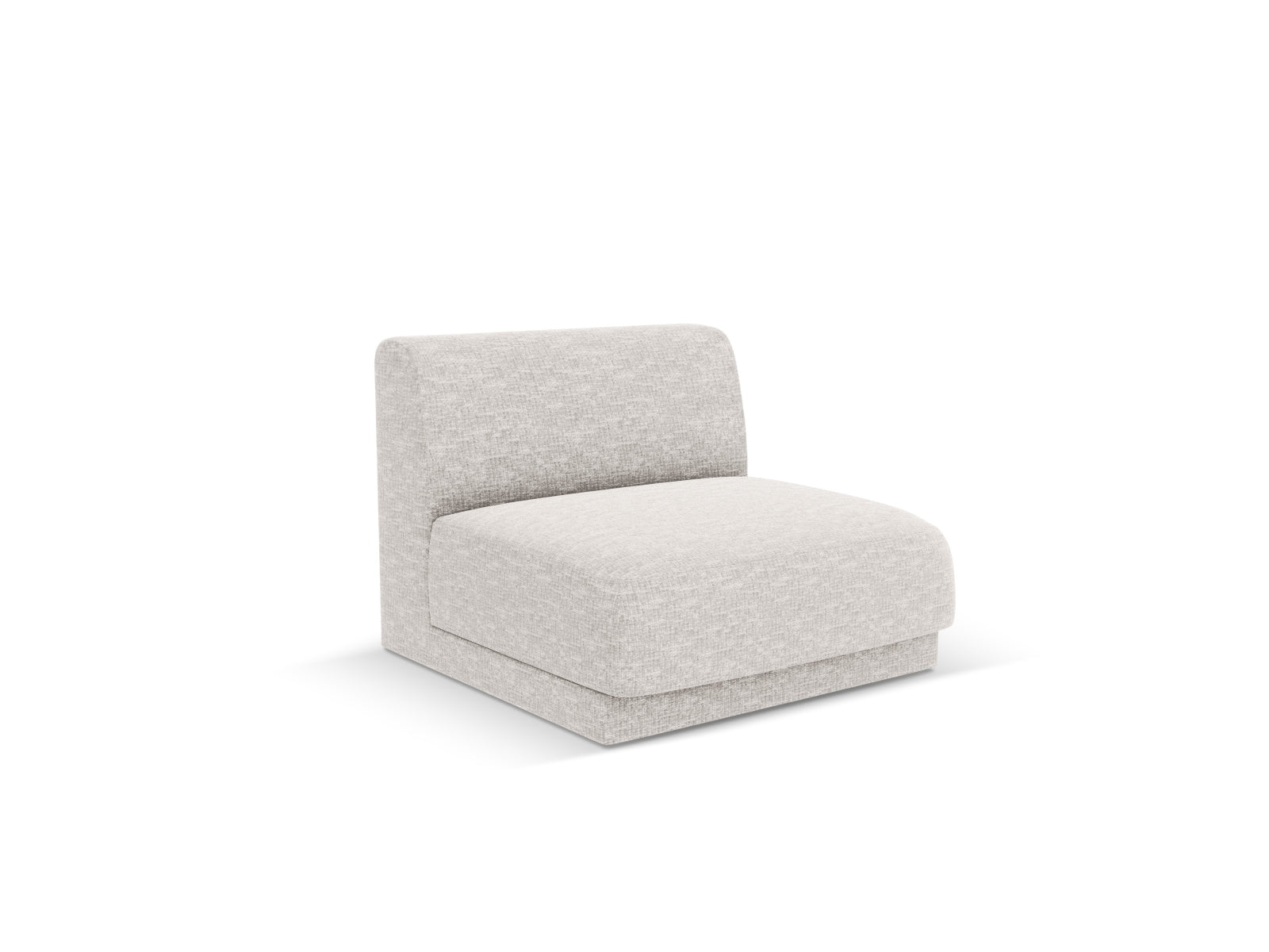 Miley Modul Armless 1 Sitzer in Silver präsentiert im Onlineshop von KAQTU Design AG. Modulares Sofa ist von Micadoni