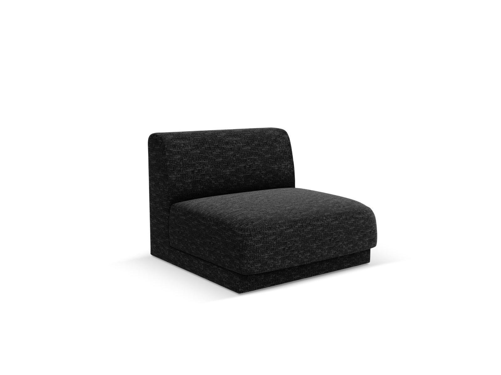Eleganter Miley Modul Armless 1 Sitzer in Anthrazit, ideal für moderne Wohnräume. Teil der vielseitigen Sofa-Kollektion von Micadoni.