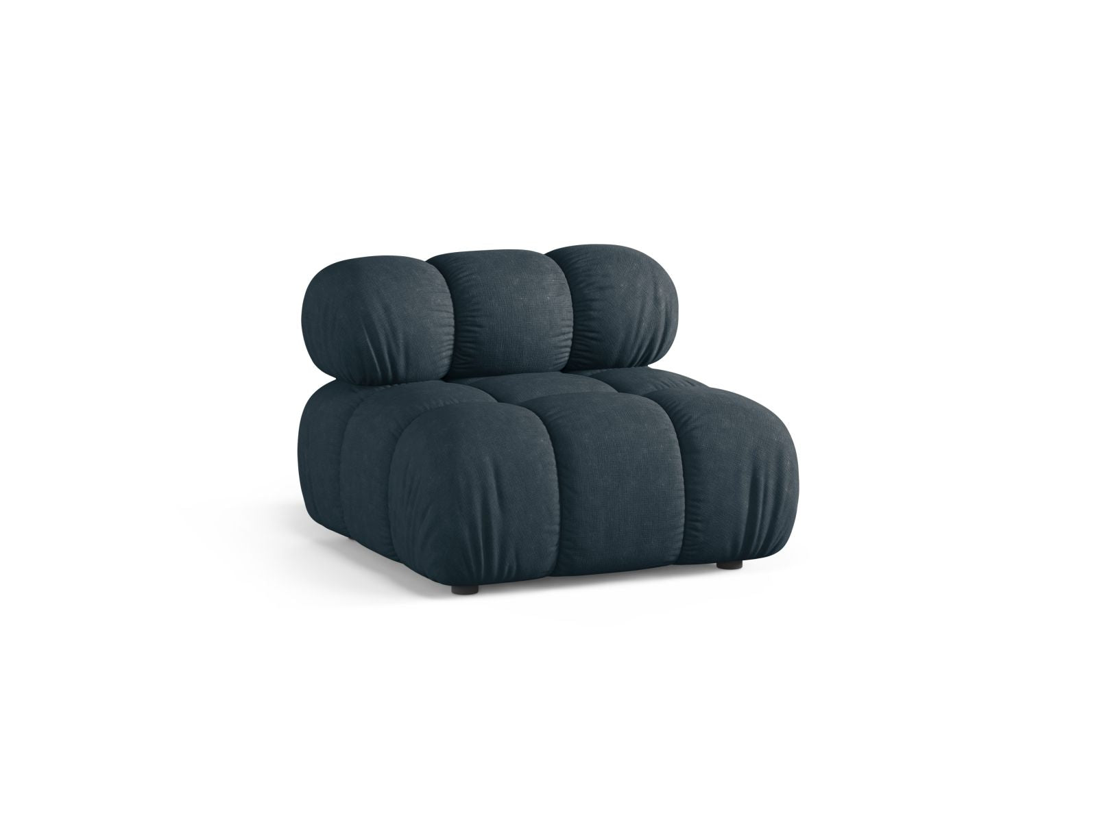 Elegantes 1-Sitzer Modul ohne Armlehnen in tiefem Petrol, ideal für individuelle Sofa-Kombinationen von Micadoni.