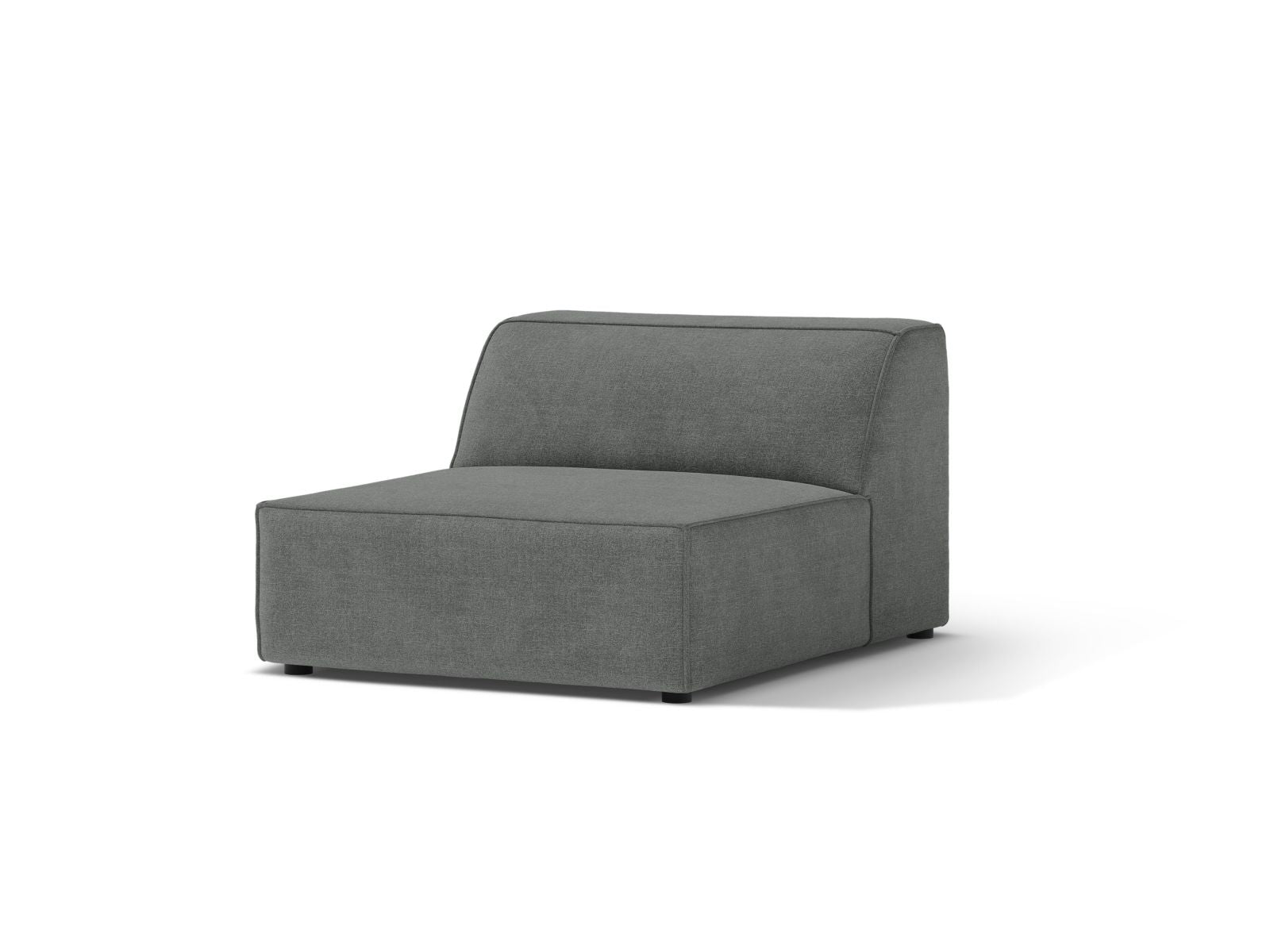 Stylischer 1-Sitzer ohne Armlehnen Jodie in Grau, ideal für moderne Wohnräume und vielseitige Sofa-Kombinationen.