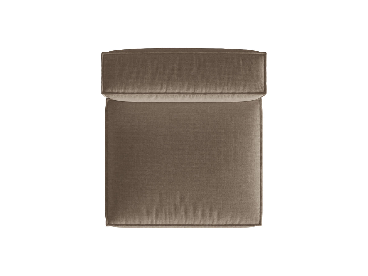 1-Sitzer Modul Armless Nuria in Cappuccino-Liberty präsentiert im Onlineshop von KAQTU Design AG. Modulares Sofa ist von Micadoni